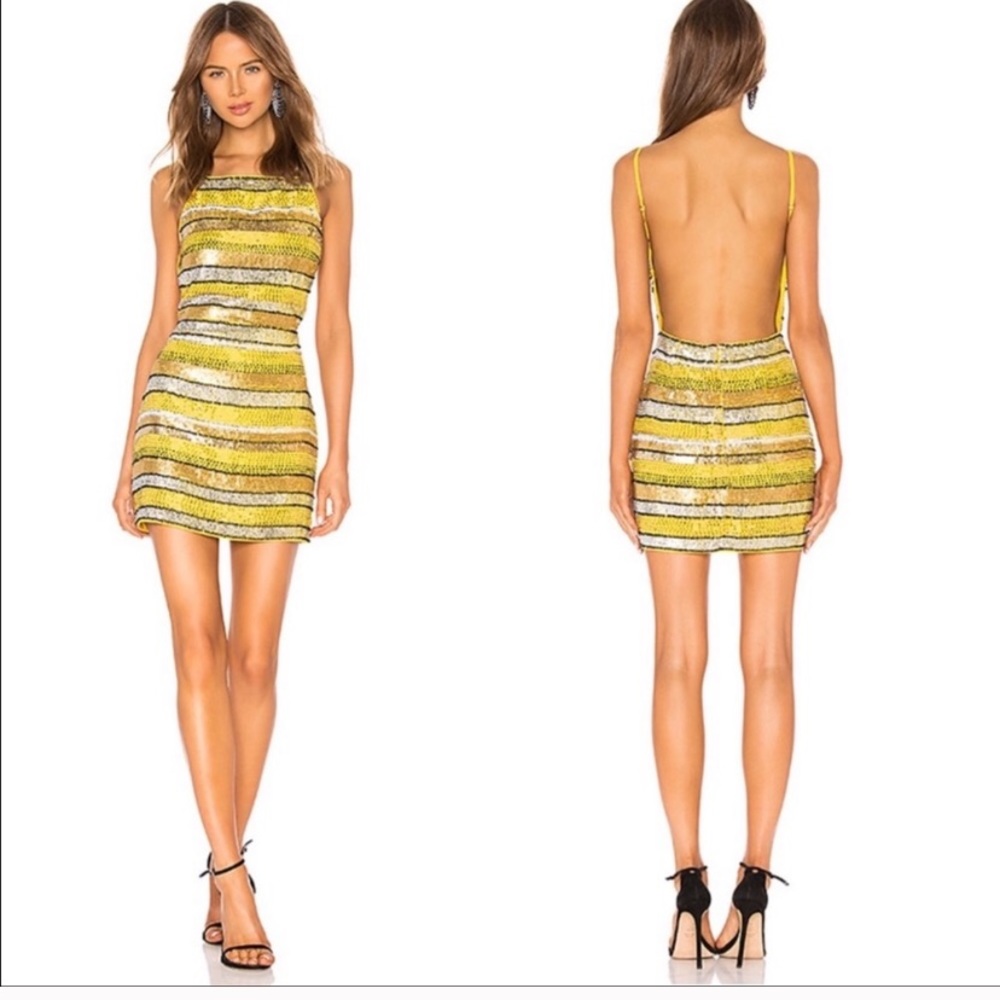 NBD X REVOLVE SUNNY EMBELLISHED MINI DRESS